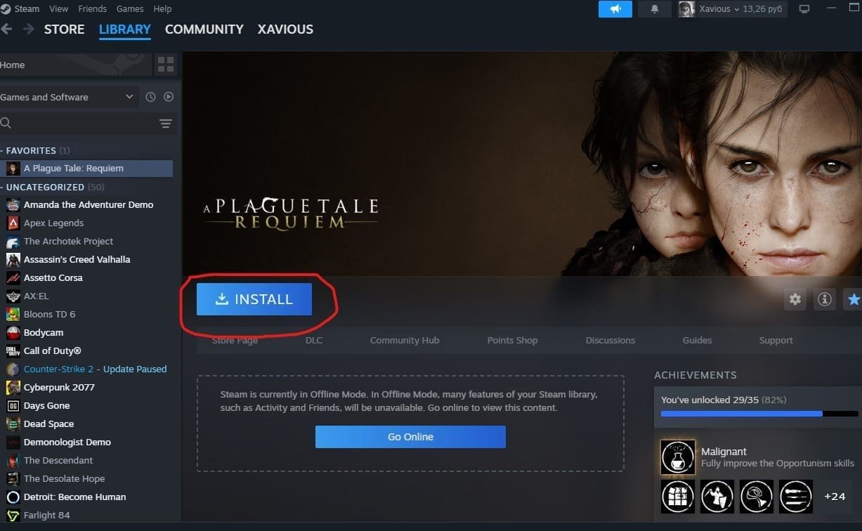 Libreria dell'Account Steam